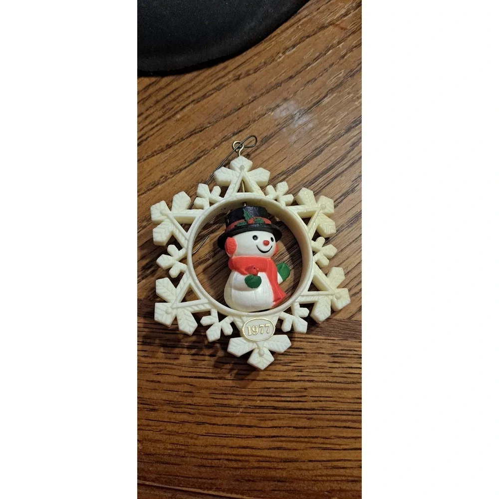 Hallmark Keepsake 1977 Twirl About Snowman Snowflake Vintage